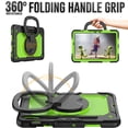 thumbnail image 3 of for Samsung Galaxy Tab S8/S7 Case 11 inch, 360 Rotating Shockproof Cover with Stand, Handle, Shoulder Strap (SM-X700/SM-T870), Lime, 3 of 7