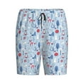 thumbnail image 4 of Wukai Animal Men’s Short Pajama Pants With Pockets Soft Sleep Pj Shorts for Men-XX-Large, 4 of 6