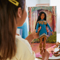 thumbnail image 3 of Disney Princess Story Doll Pocohontas 11 inches, Fully Posable Toy Suitable for Ages 3+, 3 of 5