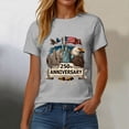 thumbnail image 6 of TOWED22 Women's Vintage 250Th Anniversary Commemorative T-Shirt America 250Th Anniversary Patriotic Shirt(Light Gray,XXXL), 6 of 8