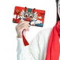 thumbnail image 3 of HILABEE Chinese Lunar New Year Red Envelope Red Packet Gifts 2024 Wishes Hong Bao Lucky Money for Wedding New Year 2 Card Slots, 3 of 9