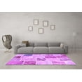 thumbnail image 3 of Ahgly Company Indoor Rectangle Patchwork Purple Transitional Area Rugs, 4' x 6', 3 of 4