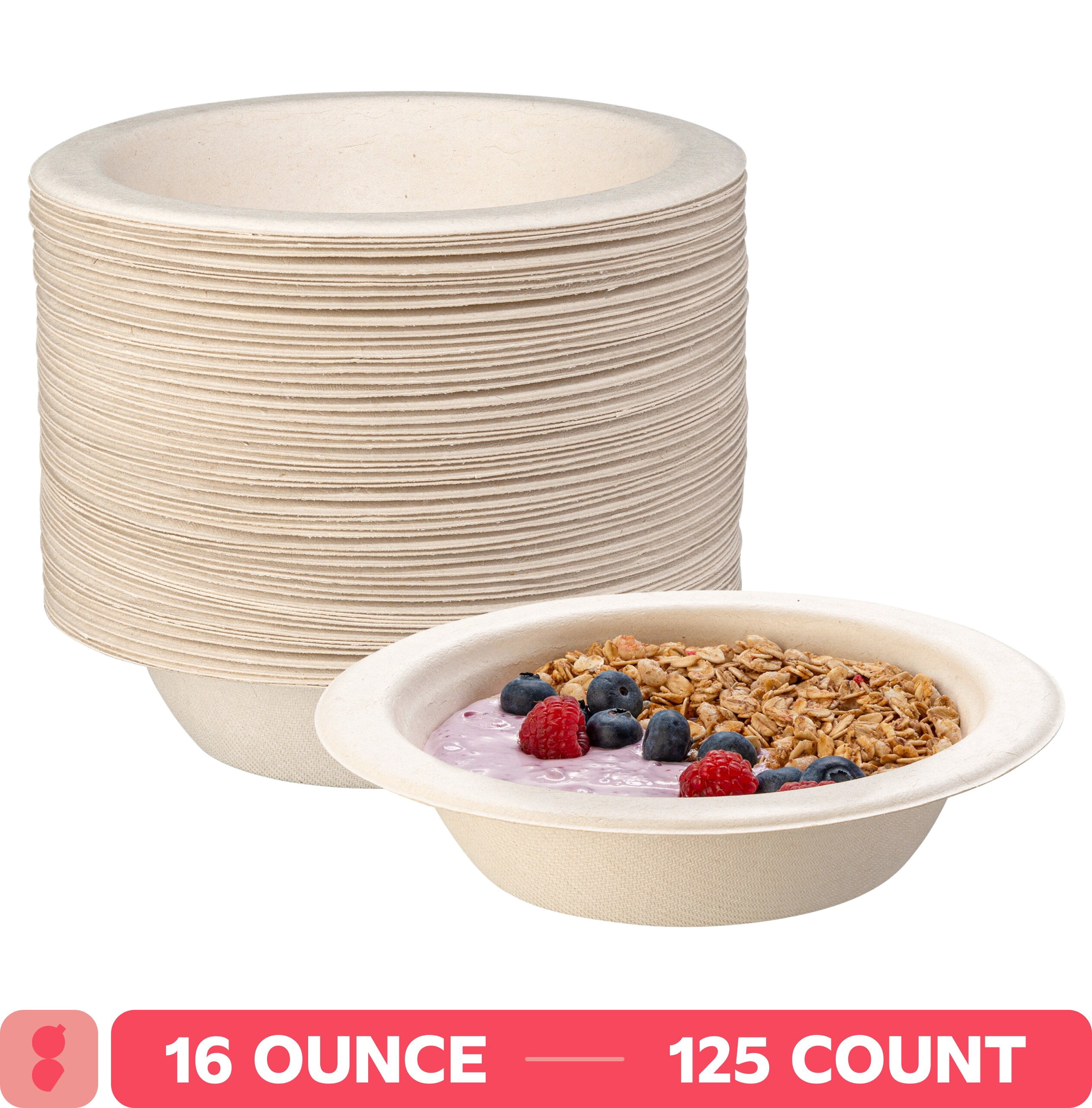 Dixie Ultra Disposable Paper Bowls, 20oz, Microwavable, Cut