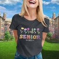 thumbnail image 2 of Icvfdpl Shirts For Women Graduation Season Printed Short Sleeve Crew Neck Outwear Soft L, 2 of 4
