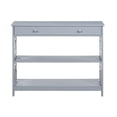 thumbnail image 4 of Pemberly Row Contemporary One-Drawer Console Table in Gray Wood Finish, 4 of 7