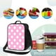 thumbnail image 4 of Disketp Pink And White Polka Dot Bolsa Térmica Estampada para Almuerzo, Lonchera para Hombres y Mujeres Adultos, 4 of 7