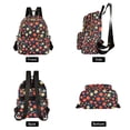thumbnail image 4 of FORMRS Mini Backpack Purse for Women Quilted Travel Daypack Casual Shoulder Bag, Red Floral, 4 of 7