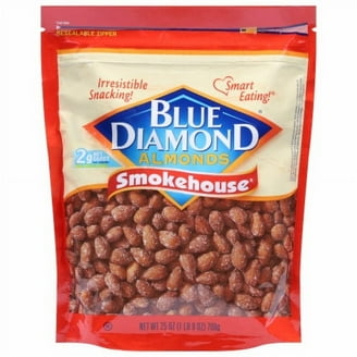 Blue Diamond Smokehouse Almonds, 2 Pack, 40 oz. with bowl by OMA