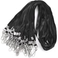 thumbnail image 1 of Badge Lanyards for ID Name Badge Holder/Name Tags (50Pcs, Black), 1 of 5