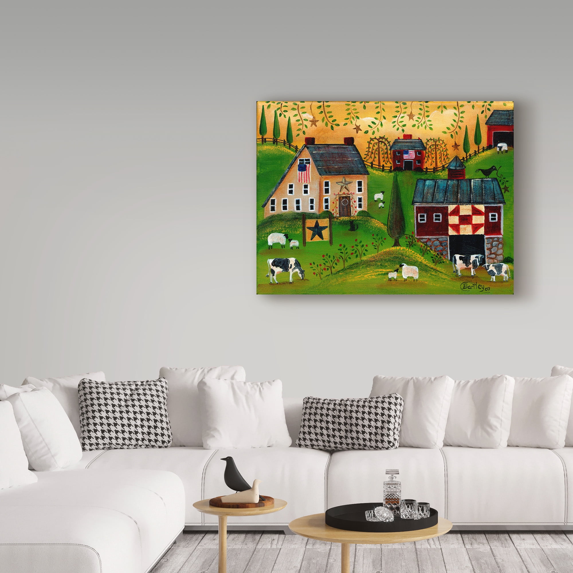 Trademark Fine Art 'Salt Box Dairy Farm ' Canvas Art by Cheryl Bartley