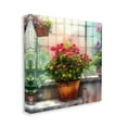 thumbnail image 3 of Vivid Flower Blooms Greenhouse Botanical & Floral Painting Gallery Wrapped Canvas Print Wall Art, 3 of 7