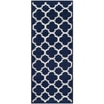 thumbnail image 5 of SAFAVIEH Dhurrie Ulysses Geometric Moroccan Wool Area Rug, Navy/Ivory, 5' x 8', 5 of 9