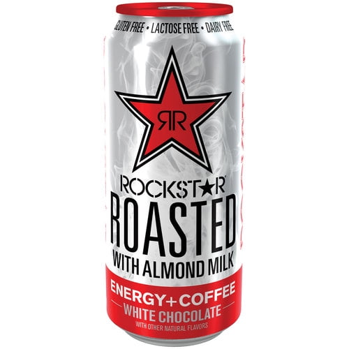 RockStar Roasted with Almond Milk White Chocolate Energy + Coffee Drink