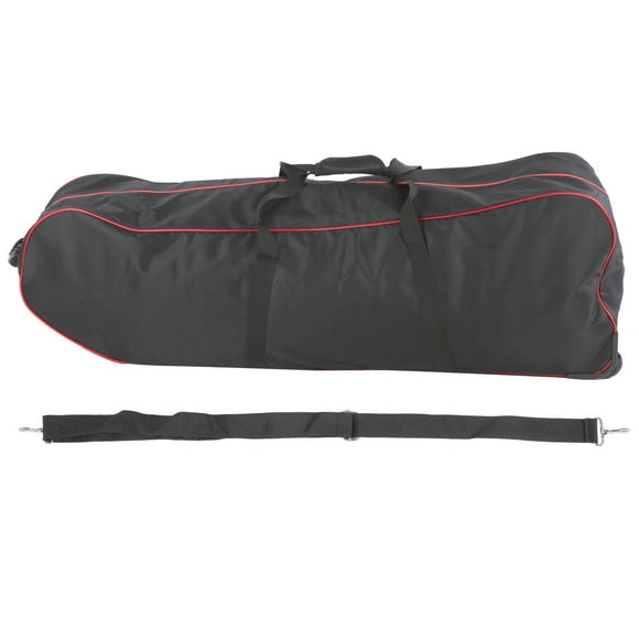 Large Capacity, 10" Foldable Design, Rolling Wheel, Black-Red Style Portable Electric Scooter Carry Bag