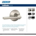 thumbnail image 2 of Schlage Lock Company Latitude Lever Non-Turning Lock, Aged Bronze (F170 LAT 716), 2 of 3