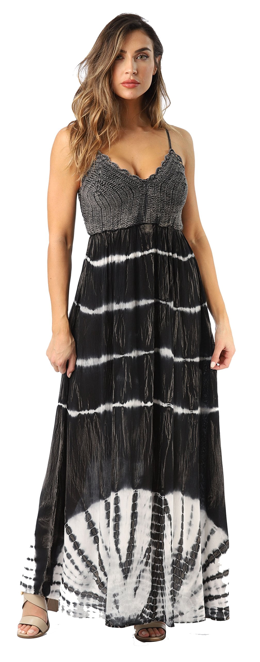 black spaghetti strap maxi dress