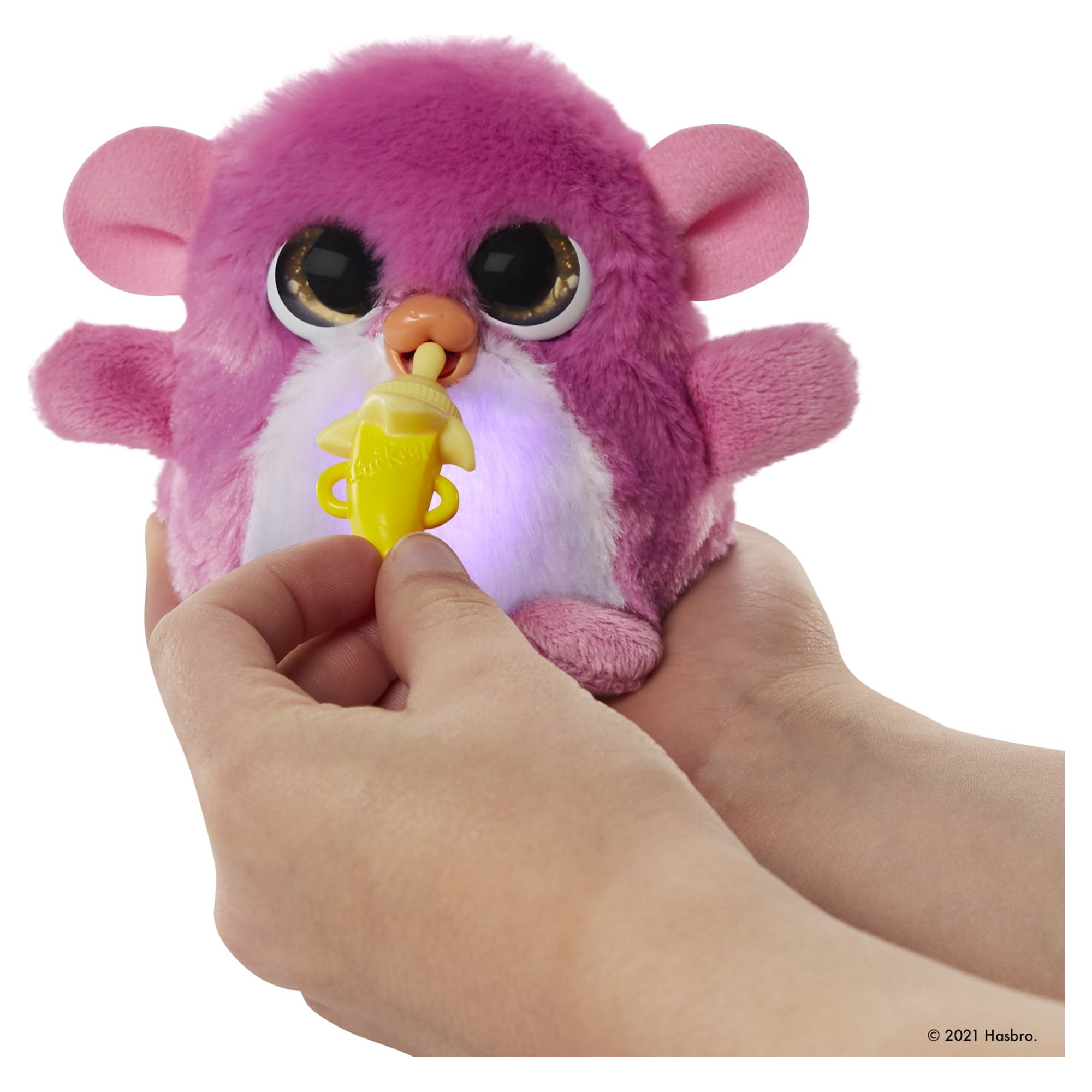 furReal Fuzzalots Monkey Color-Change Interactive Feeding Toy, Ages 4 and up - image 4 of 7
