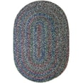 thumbnail image 1 of Rhody Rug Sophia Oval Braided Rug, Denim Blue, 2 x 3 ft., Reversible Indoor/Outdoor, Hand Wash, 1 of 1