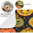 thumbnail image 2 of SKYSONIC Absorbent Dish Drying Mat Bright Orange Haloween Pumpkins Kitchen Counter Mat Protector,Reversible,Extra Large 24 x 18 Inches, 2 of 7