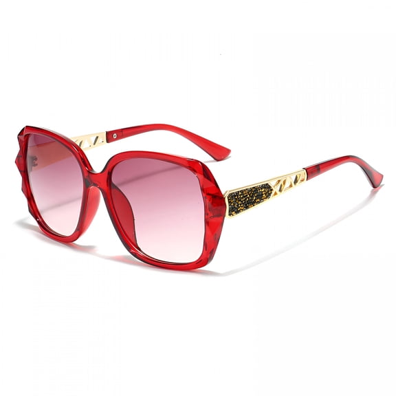 GJX 2026 New New Fashion Sunglasses Large Polarized Sunglasses, Women'S Driving Travel Glasses/Red Big Sunglasses for Women