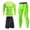 🔥 Green, variant on USSUMA Men's Quick‑Dry 3‑Piece Fitness Set Breathable Long Sleeve Top Athletic Shorts and Trousers Lightweight Moisture‑Wicking Gym Training Activewear for Running Workouts