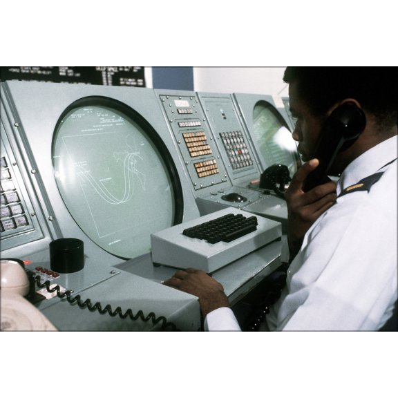 24"x36" Gallery Poster, orbital analyst tracks the Kosmos 1402 spy satellite norad