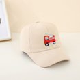 thumbnail image 2 of Zanarzt Toddler Baseball Hat Girl Adjustable Cartoon Car Caps Boys Hat Children Baseball Summer Girls Trucker Kids Sun Hat Khaki,2-5 Years, 2 of 4