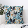 thumbnail image 4 of Pofeuu Butterflys Print Double-sided plush pillowcase Square Throw Pillow Covers Pillows Cover for Living Room Bedroom Sofa Couch Cushion Cover（No pillow core）-18"x18", 4 of 7
