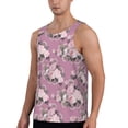 thumbnail image 2 of Gaeub Rose Flowers Men's Athletic Tank Top, Workout Sleeveless Shirts, Running Tank Tops for Gym, Running, Training - X-Large, 2 of 9