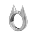 thumbnail image 1 of Anillo Autodefensa Mujeres Hombres Seguridad Supervivencia Anillos Dedo (Plata), 1 of 9