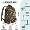 thumbnail image 5 of Black Sunflower Backpack for School,Cute School Bag,Schoolbag with Adjustable Shoulder Straps & Padded Back,16.9 Inch, 5 of 5