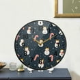 thumbnail image 4 of Yayeee Wall Clock Battery Operated 9.5" Silent Quartz Non-Ticking for Living Room Decor, Playful Winter, 4 of 8