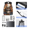 thumbnail image 4 of Fotbe Colorful Owl Tattoo Art Mochila Ligera Casual para Laptop para Hombres y Mujeres, Mochila Impermeable de Uso Diario, Mochila para Universidad, 4 of 6