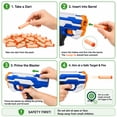 thumbnail image 5 of 100-Dart Bullets Refill Pack for N-Strike Elite 2.0 Series – Compatible with All Elite Blasters Orange, 5 of 7