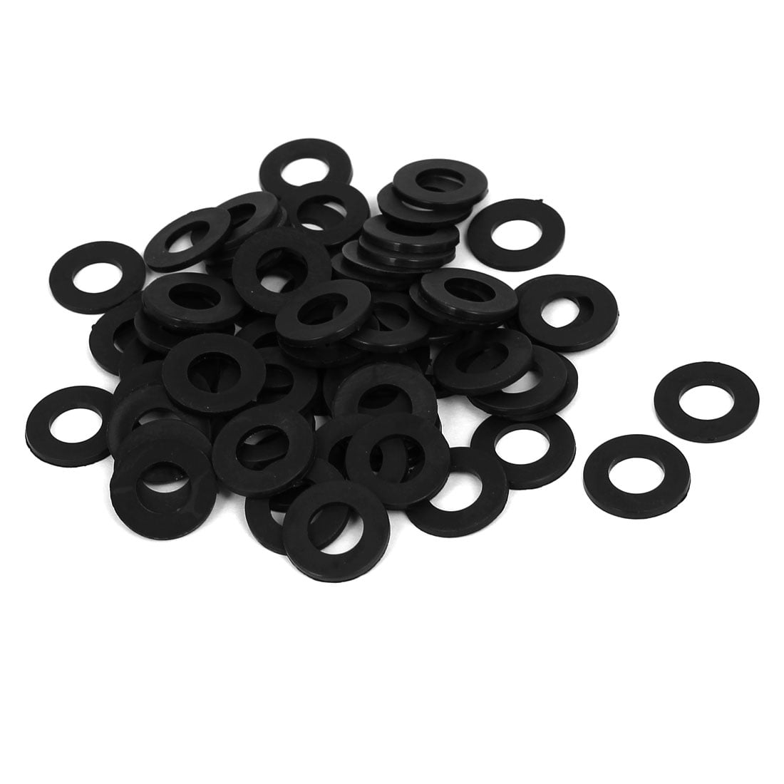 M8 x 16mm x 1.4mm Nylon Flat Insulating Washers Gaskets Spacers Black