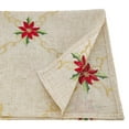 thumbnail image 2 of Fennco Styles Holiday Christmas Embroidered Snowflak 16 x 72 Inch Table Runner Natural, 2 of 3