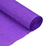 Uxcell 2Pcs Crepe Paper Roll Crepe Paper Various Decoration 6.9ft Long 20 inch Wide, Deep Purple