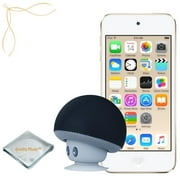 Apple iPod touch Gold 64GB (6th Generation) - Mushroom Bluetooth Wireless Speaker/Ipod Stand - Quality Photo cloth