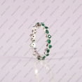 thumbnail image 4 of Emerald Zig-Zag Full Eternity Band Ring, Stackable Ring, 925 Silver Ring, Handmade Fine Ring Jewelry, May Birthstone Ring Jewelry, Gift For Mom, 4 of 4