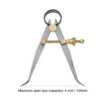 thumbnail image 3 of Spring Joint Caliper 4 inch/100mm Steel Spring Inside Caliper with Brass Fulcrum for Wood Turning Lathe Work, 3 of 5