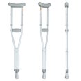 thumbnail image 5 of Muletas Soles (aluminio) - Soporte ajustable para hombres, mujeres y adolescentes tras lesiones o cirugías - Ligeras, duraderas, con empuñaduras ergonómicas y espuma para axilas (pequeñas), 5 of 5
