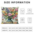 thumbnail image 5 of Nawypu  Spring Summer Pillow Covers Tulip Flowers Butterfly Throw Pillow Cases Colorful Floral Cushion Covers Decor for Party Home Bedroom Living Room Couch Sofa Car,, 5 of 5