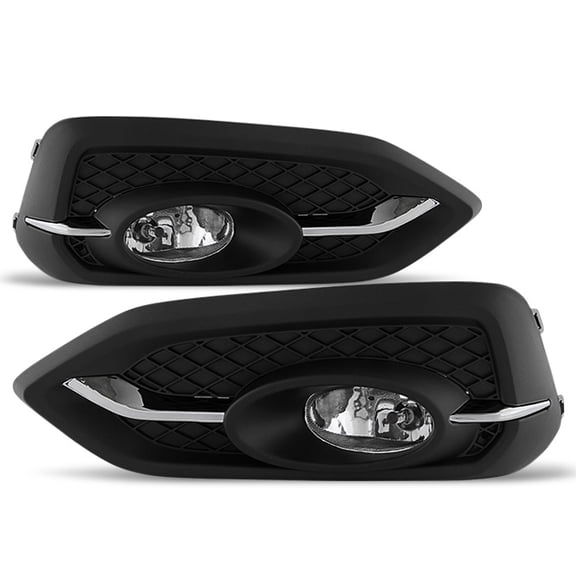 AKKON - For 2014 2015 Honda Civic 2DR Coupe Clear Lens Bumper Driving Fog Light W/ Switch Bulbs