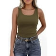 thumbnail image 3 of PRETTYGARDEN Womens Summer Tops Spring Cute Sleeveless Scoop Neck Workout Tank Top Casual Ribbed Knit Basic Cami Shirts, 3 of 10