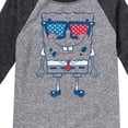 thumbnail image 3 of SpongeBob SquarePants - Flag Fill Sunglasses - Toddler & Youth Raglan Graphic T-Shirt, 3 of 5