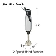 Hamilton Beach Immersion Hand Blender for Kitchen with Blending Wand, Whisk & Chopping Bowl, Silver