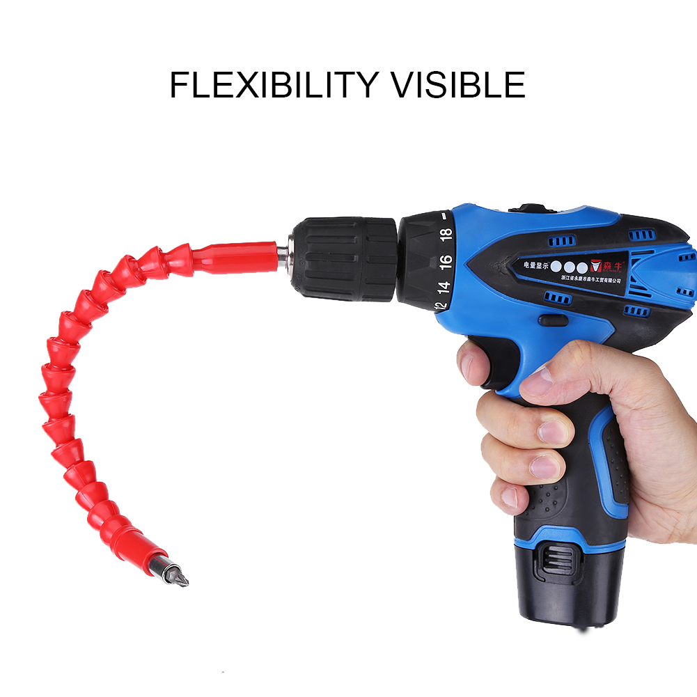 Eg /_ Co /_ 200mm Flexible Tige Extension Tournevis Perceuse Bit Connection Lien