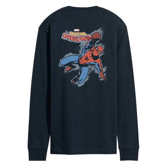 Marvel Spider-Man - Grunge Style - Men's Long Sleeve Graphic T-Shirt