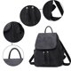 thumbnail image 3 of Bolso de la mochila para las mujeres, bolsos de hombro antirrobo del bolso de la mochila del viaje del cuero de la PU con la borla, 3 of 6