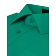 thumbnail image 4 of Men's Classic Fit Long Sleeve Wrinkle Resistant Button Down Premium Dress Shirt (Esmeralda, S), 4 of 4